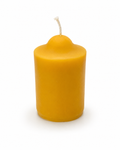 Handgefertigte Bienenwachskerze – Stumpenkerze (ca. 10 cm)